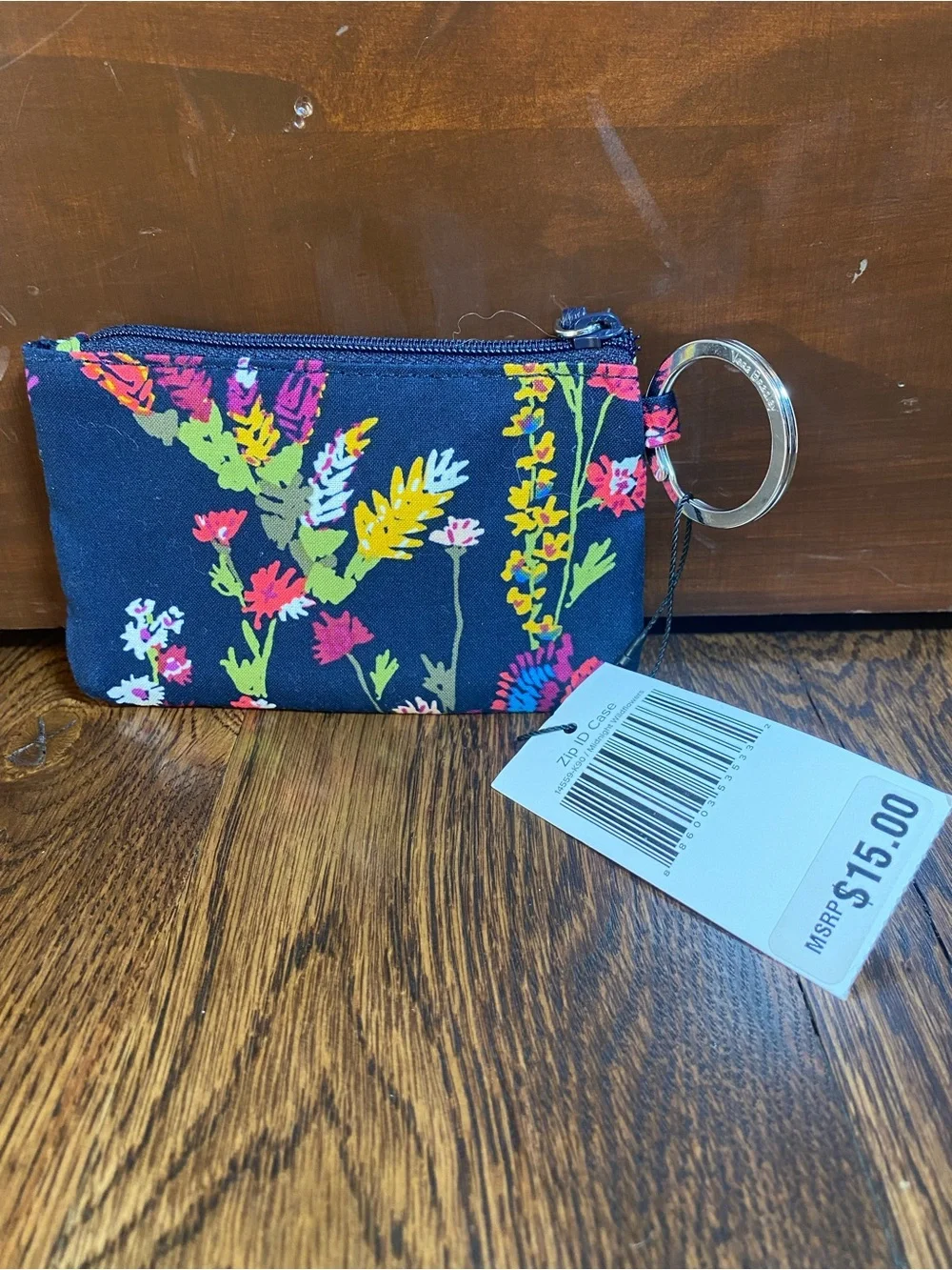 NWT Vera Bradley Credit Card Coin Purse Wristlet Wallet  Multicolor Flower